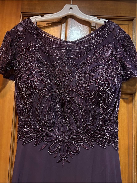MGNY Dresses & Skirts - Stunning Plum Beaded Formal Dress